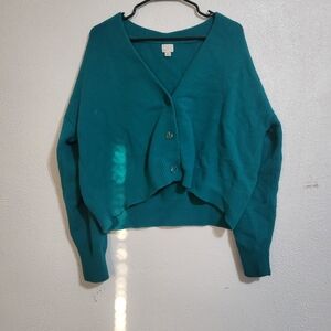 A New Day Teal Cardigan Sweater